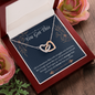 Interlocking Hearts Pendant Necklace - You Got This