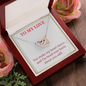 Interlocking Hearts Pendant Necklace - To My Love