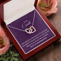Interlocking Hearts Pendant Necklace - To My Coach