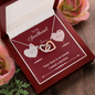 Interlocking Hearts Pendant Necklace - Sweetheart