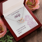 Interlocking Hearts Pendant Necklace - To My Gorgeous Wife