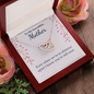 Interlocking Hearts Pendant Necklace - To My Mother