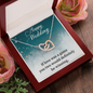 Interlocking Hearts Pendant Necklace - Happy Wedding