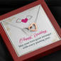 Interlocking Hearts Pendant Necklace - Happy Wedding