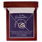 Interlocking Hearts Pendant Necklace - To My Grandmother