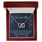 Interlocking Hearts Pendant Necklace - You Got This
