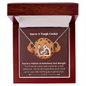 Interlocking Hearts Pendant Necklace - Tough Cookie
