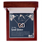 Interlocking Hearts Pendant Necklace - Soul Sister