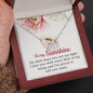 Interlocking Hearts Pendant Necklace - To My Sunshine