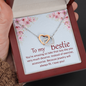 Interlocking Hearts Pendant Necklace - To My Bestie