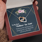 Interlocking Hearts Pendant Necklace - Mother-In-Law
