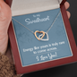 Interlocking Hearts Pendant Necklace - To My Sweetheart