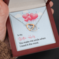 Interlocking Hearts Pendant Necklace - To My Better Half