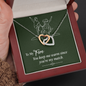 Interlocking Hearts Pendant Necklace - To My Fire