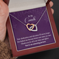 Interlocking Hearts Pendant Necklace - To My Coach