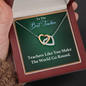 Interlocking Hearts Pendant Necklace - Best Teacher