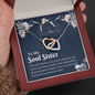 Interlocking Hearts Pendant Necklace - Soul Sister