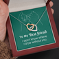 Interlocking Hearts Pendant Necklace - Best Friend
