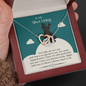 Interlocking Hearts Pendant Necklace - Silver Lining