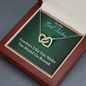 Interlocking Hearts Pendant Necklace - Best Teacher