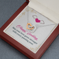 Interlocking Hearts Pendant Necklace - Happy Wedding