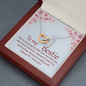 Interlocking Hearts Pendant Necklace - To My Bestie