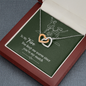 Interlocking Hearts Pendant Necklace - To My Fire