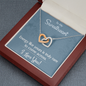 Interlocking Hearts Pendant Necklace - To My Sweetheart