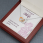 Interlocking Hearts Pendant Necklace - To My Gorgeous Wife