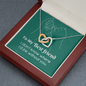 Interlocking Hearts Pendant Necklace - Best Friend