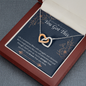 Interlocking Hearts Pendant Necklace - You Got This