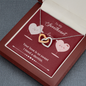 Interlocking Hearts Pendant Necklace - Sweetheart