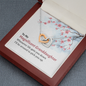 Interlocking Hearts Pendant Necklace - Granddaughter