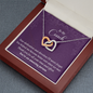 Interlocking Hearts Pendant Necklace - To My Coach