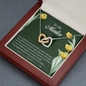 Interlocking Hearts Pendant Necklace - To My Mentor