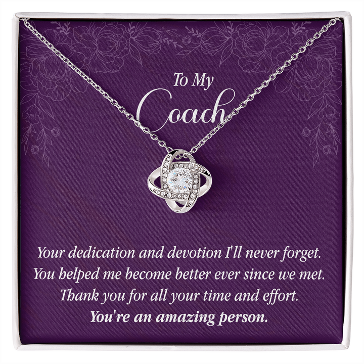 Love Knot Pendant Necklace - To My Coach