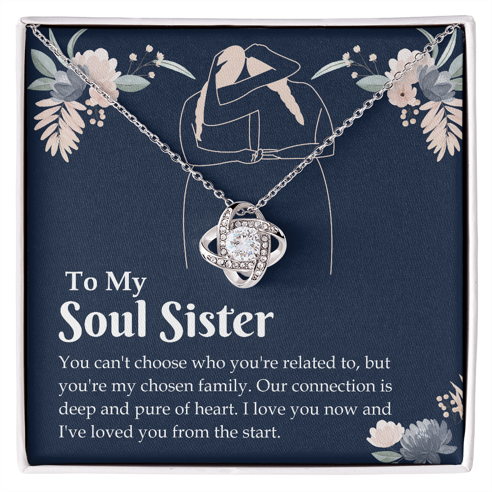 Love Knot Pendant Necklace - To My Soul Sister