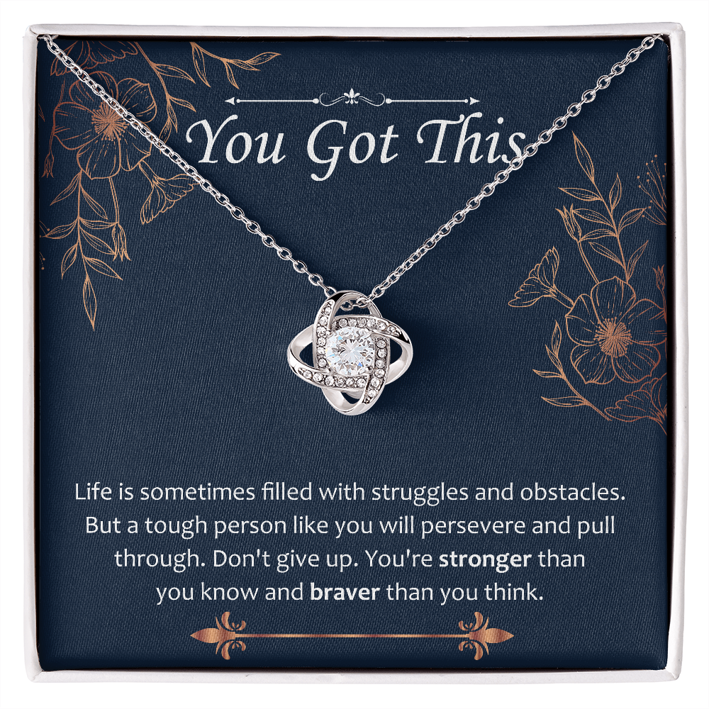 Love Knot Pendant Necklace - You Got This