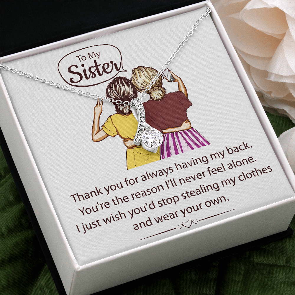Alluring Beauty Pendant Necklace - To My Sister
