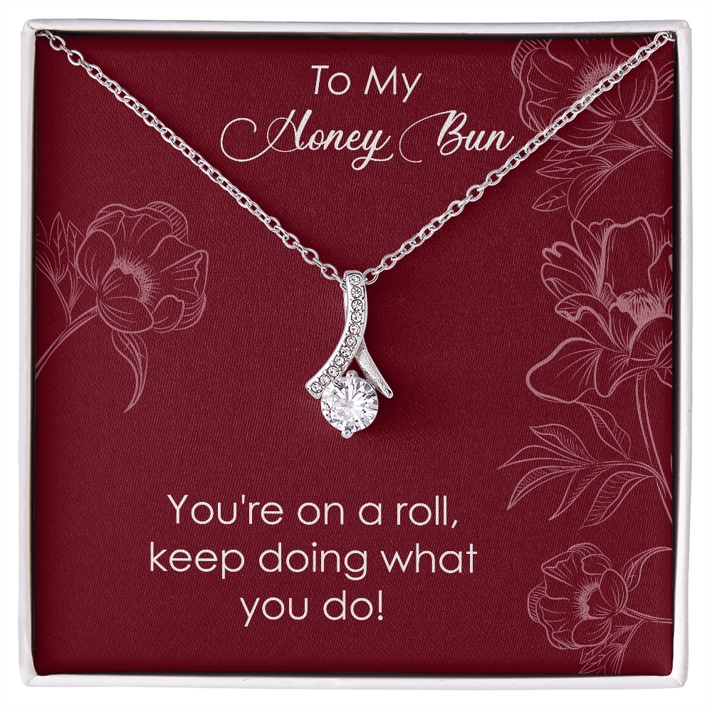 To My Honey Bun On A Roll - Alluring Beauty Pendant Necklace